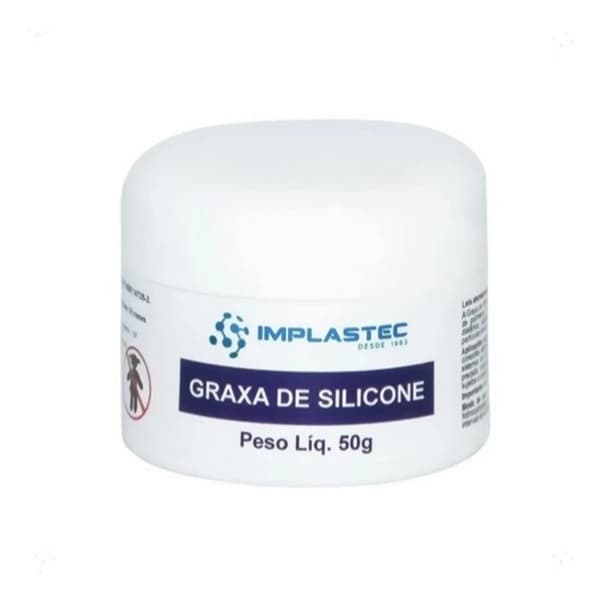 Graxa de Silicone 50gr Implastec - Vedação Dielétrica, Conectores Circuitos.