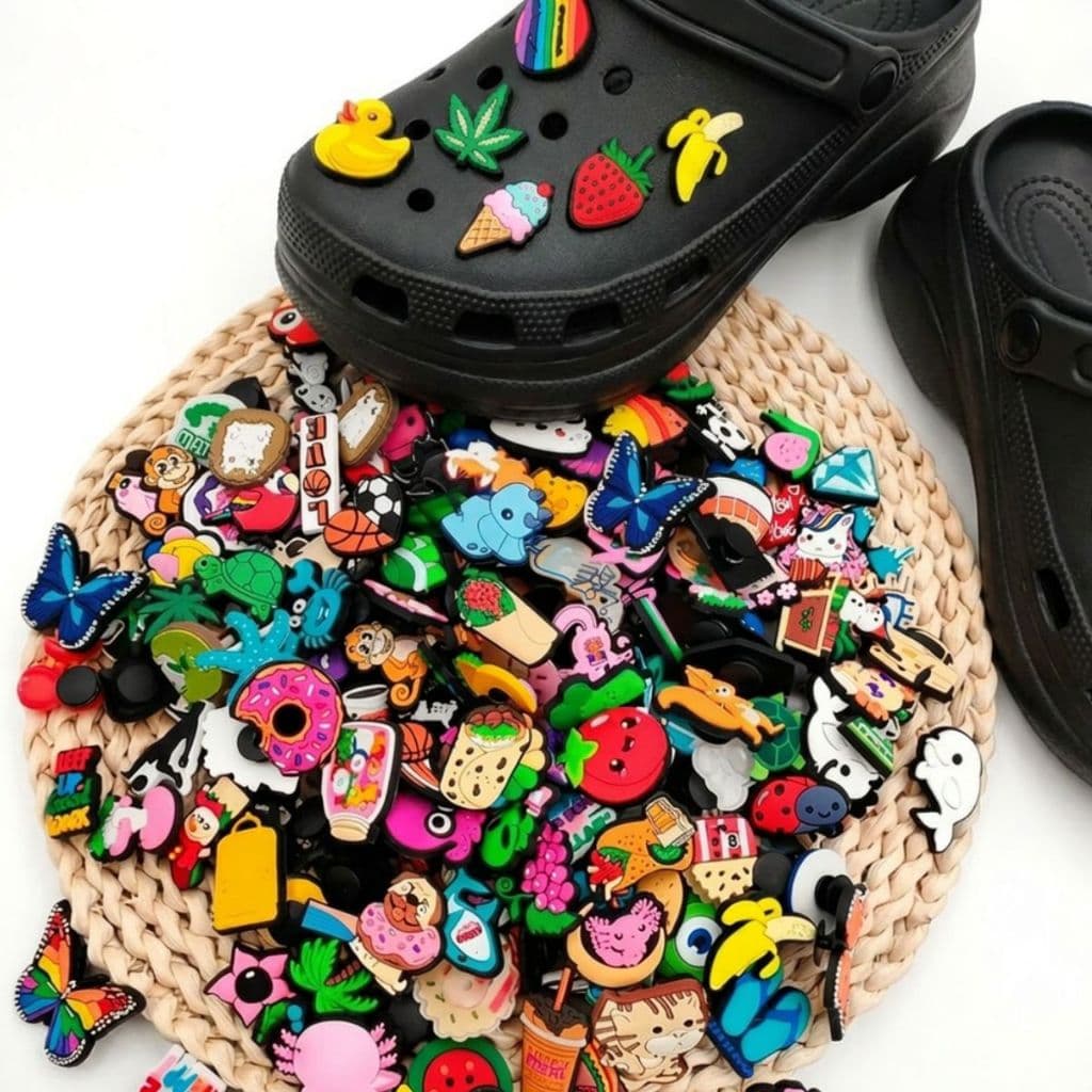 Kit 10 Pins Botons Cartoons Pins botons para Crocs Babuches Menina e Menino