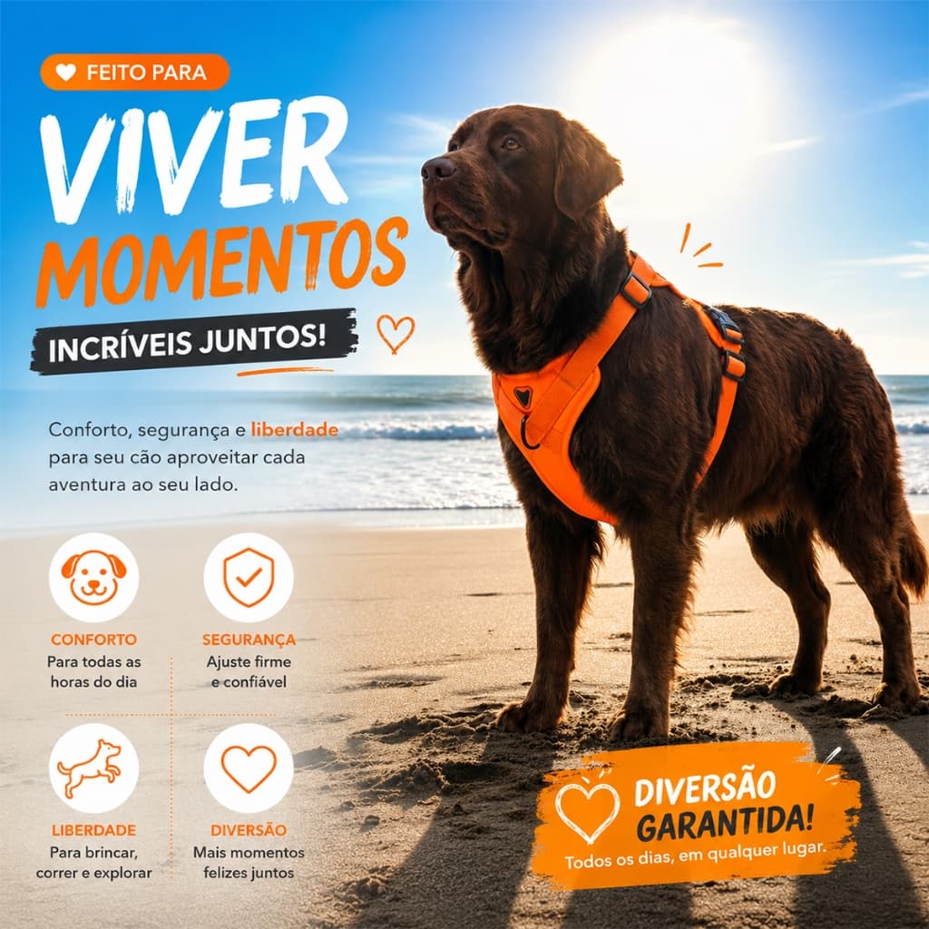 Peitoral H Antipuxão Coleira Adestramento Cachorro Cão Ajustável Confortável Cão Que Puxa Forte