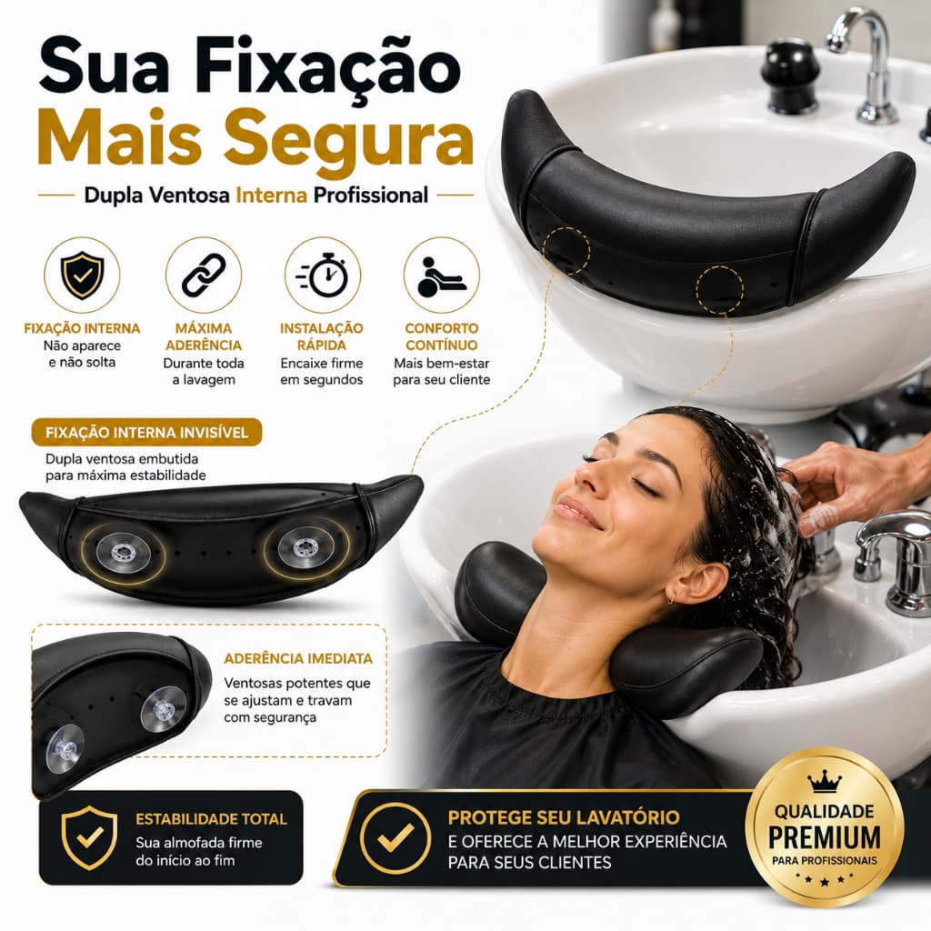 Suporte de Pescoço para Lavatório Almofada Cervical Profissional Confortável