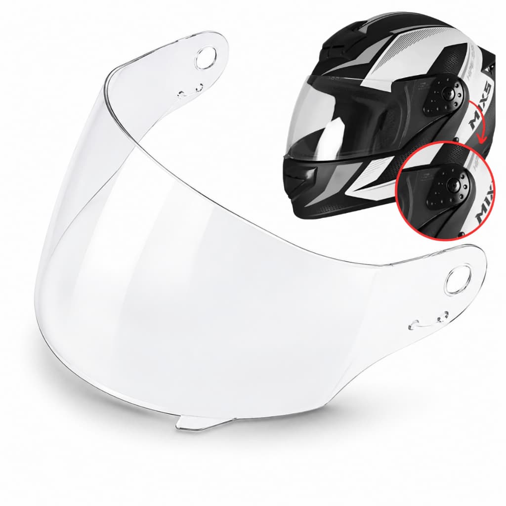 Viseira De Capacete Mixs Mx Gladiator Cobra Cristal Fumê Resistente