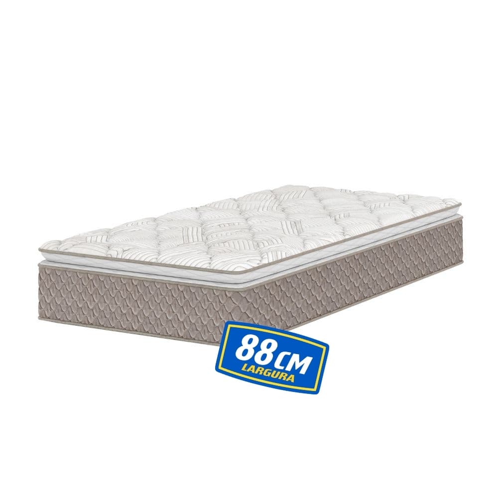 Colchão Solteiro 88cm Espuma D33 Pillow Top Premier Umaflex