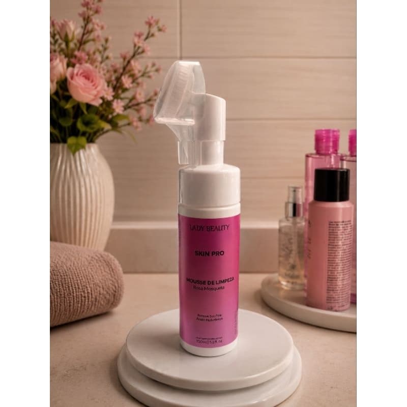 Mousse de Limpeza Rosa Mosqueta Skin Pro Lady Beauty 150ml