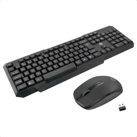 TECLADO E MOUSE SEM FIO COMBO BRIGHT 0055