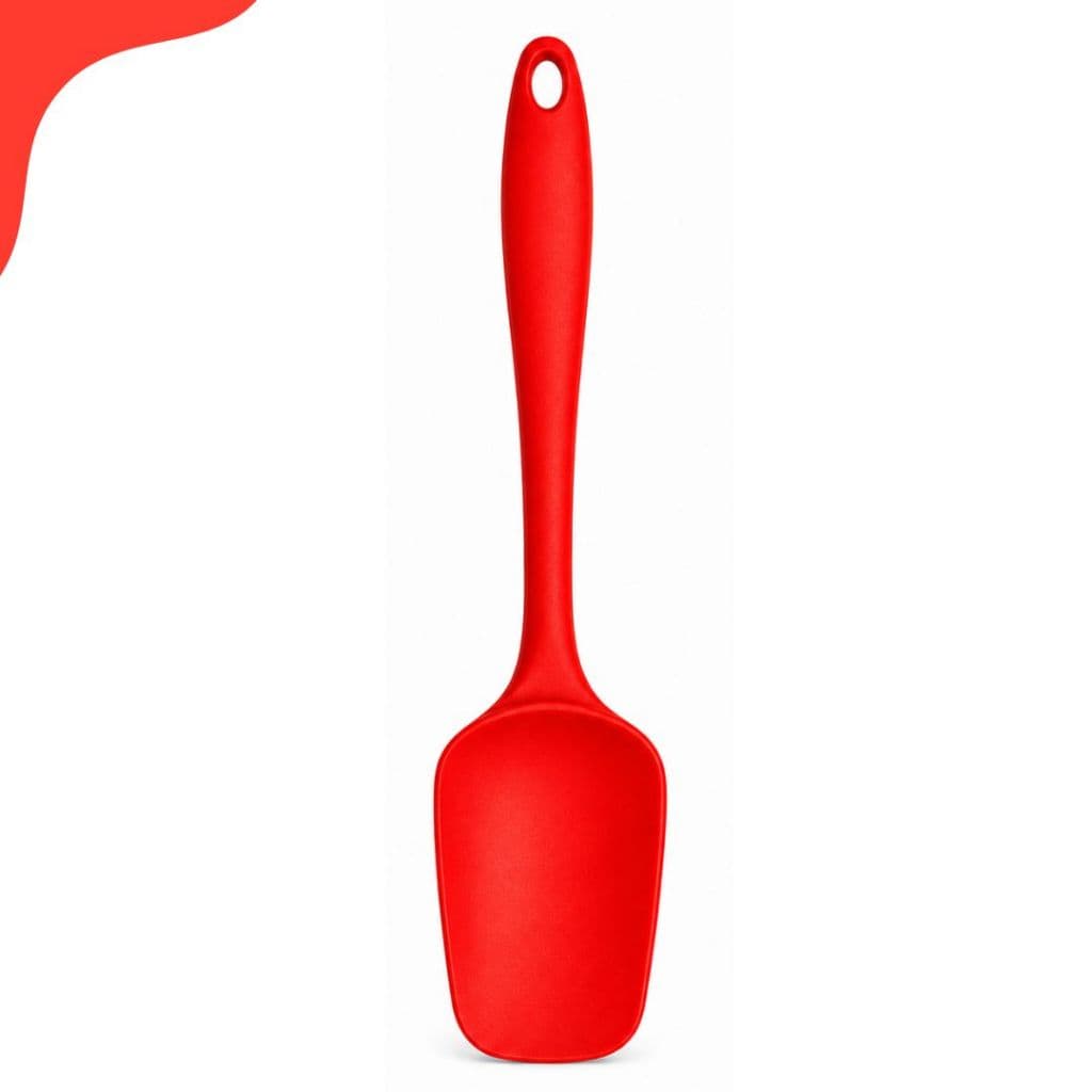 Espátula Silicone Dura Colher para Bolo De Cozinha Resistente Multiuso 27cm Decorativa