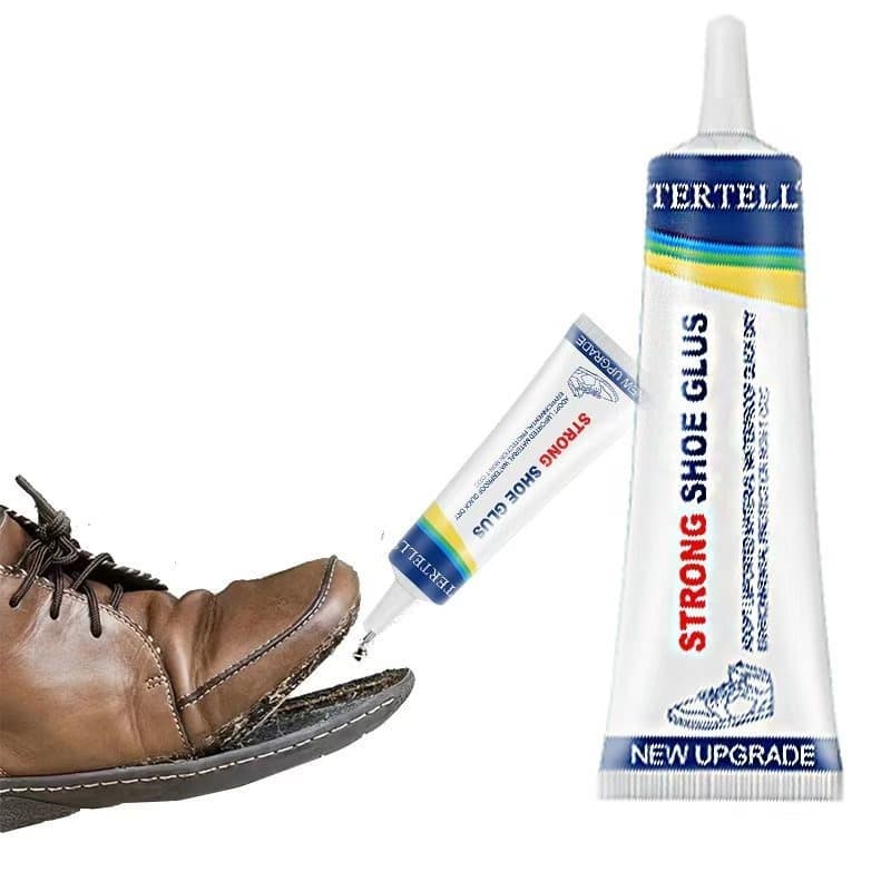 Cola Adesiva Forte para Sapatos 60ml - Reparo Profissional de Solas, Super Duradoura e À Prova D'Água