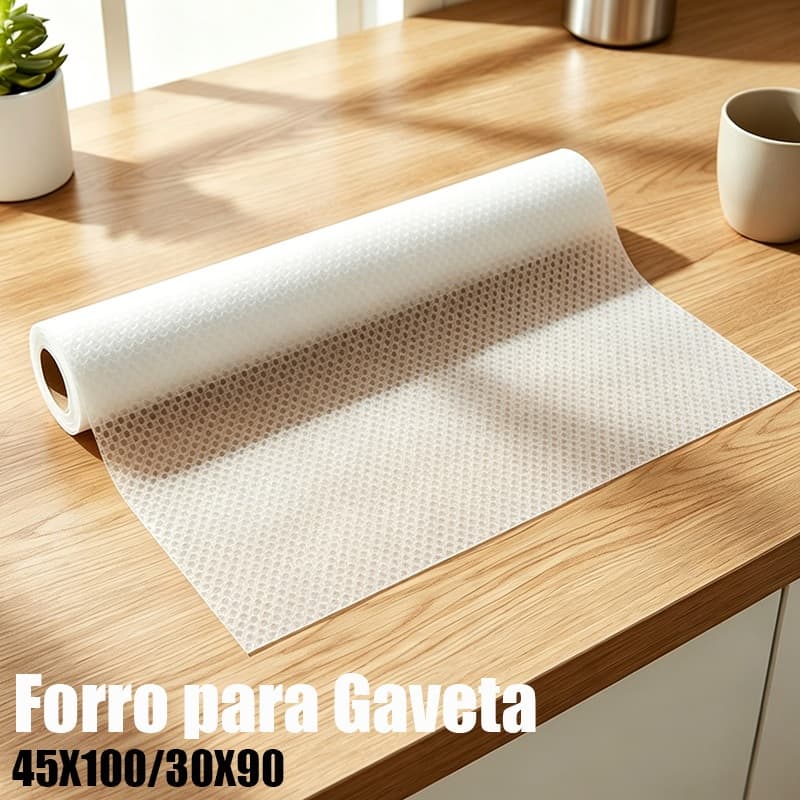 45x100cm Forro De Gaveta Antiderrapante Transparente Textura Bolinhas Impermeável Armário Geladeira