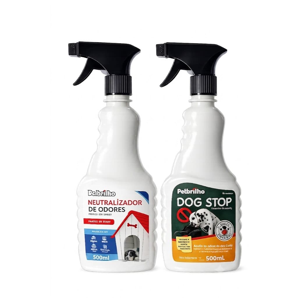 Kit Petbrilho Dog Stop + Neutralizador de Odores para Ambientes 500ml cada
