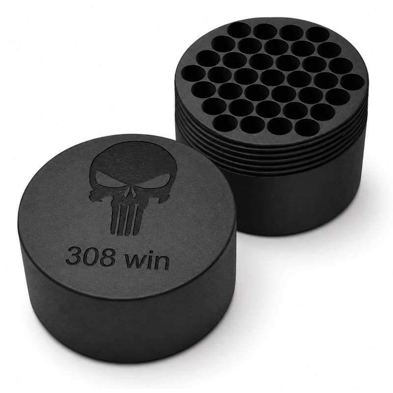Porta Munição .308 Win para 37 Munições | Organizador Compacto em Impressão 3D