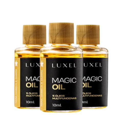 Kit 3 Óleos Versão De Bolsa - Magic Oil 30ml - Luxel