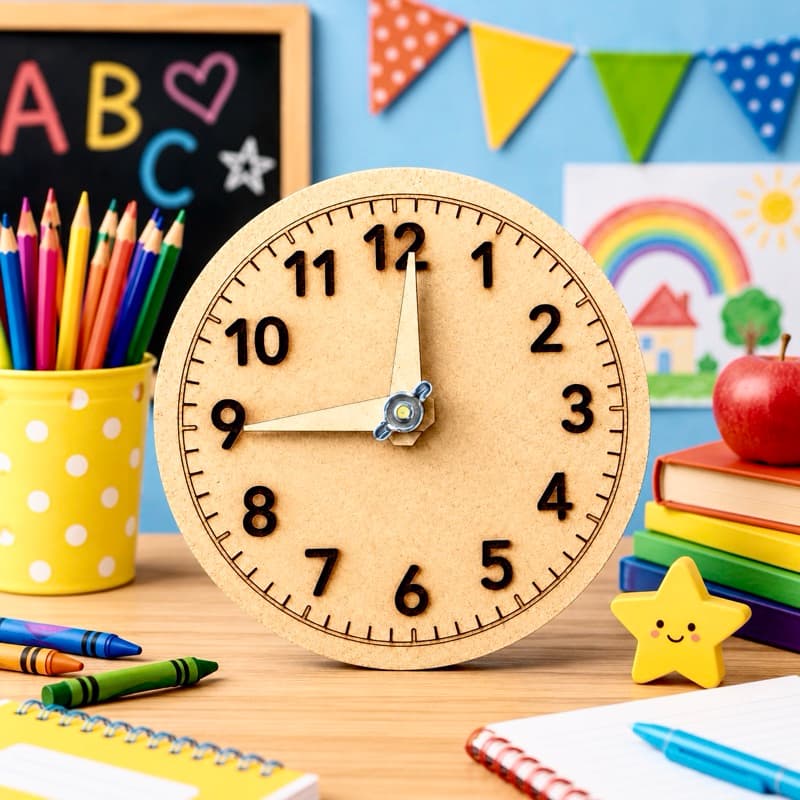 Relógio PEDAGÓGICO HORAS DIDÁTICO E LÚDICO, para escola, professor, crianças