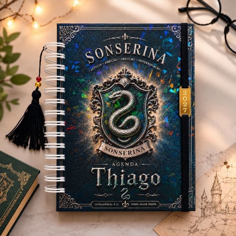 Agenda Personalizada do Harry Potter. Paginas Personalizadas. Com foto. 2027.