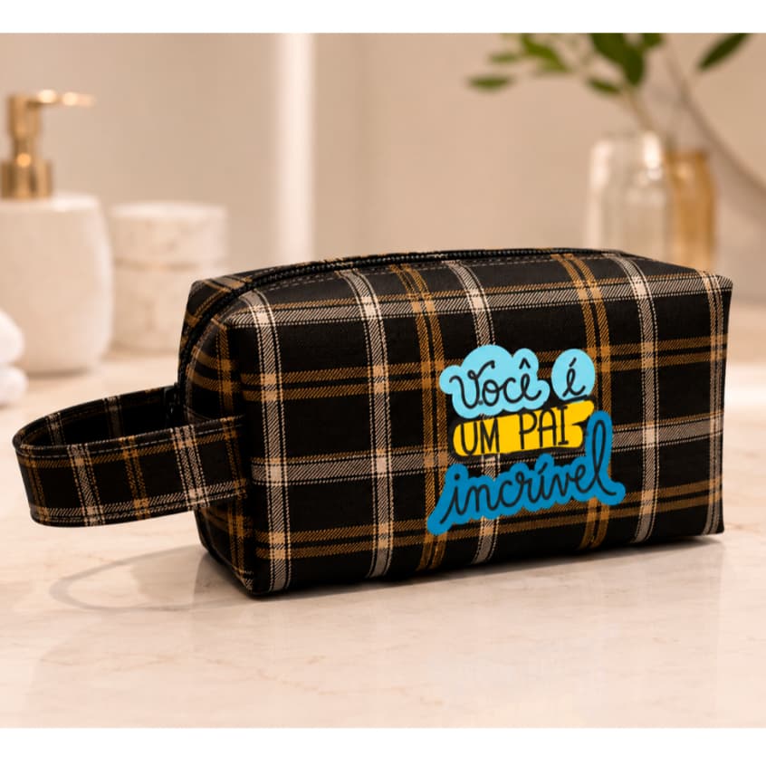 Necessaire Masculina Dia dos Pais l presente Pais bolsa masculina
