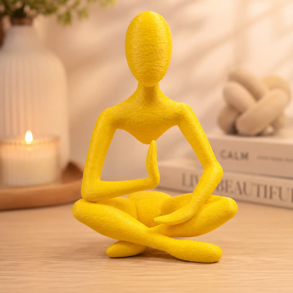 Estátua Abstrata Zen Decorativa Moderna Escultura Minimalista Enfeite Sala Escritório