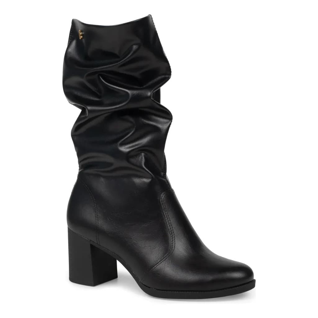 Bota Dakota Enrrugada Amassada D2196 Slouch Salto Bloco Médio MODA fashion tendencia blogueira top