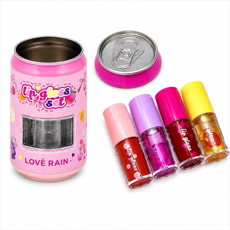 Lip Gloss Soda Fruits Lové Rain | Kit com 4 Gloss