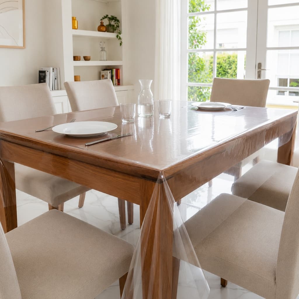 Toalha de Mesa Térmica Impermeável Resistente Elegante 4, 6, 8, 10 e 12 Lugares p/ Cozinha Decoração