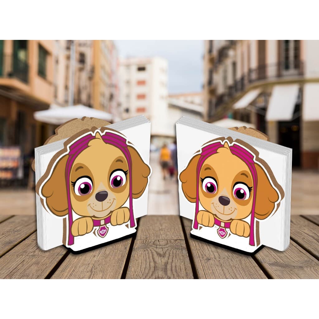 Kit 10 Centro de Mesa Porta Guardanapo Patrulha Canina Skye