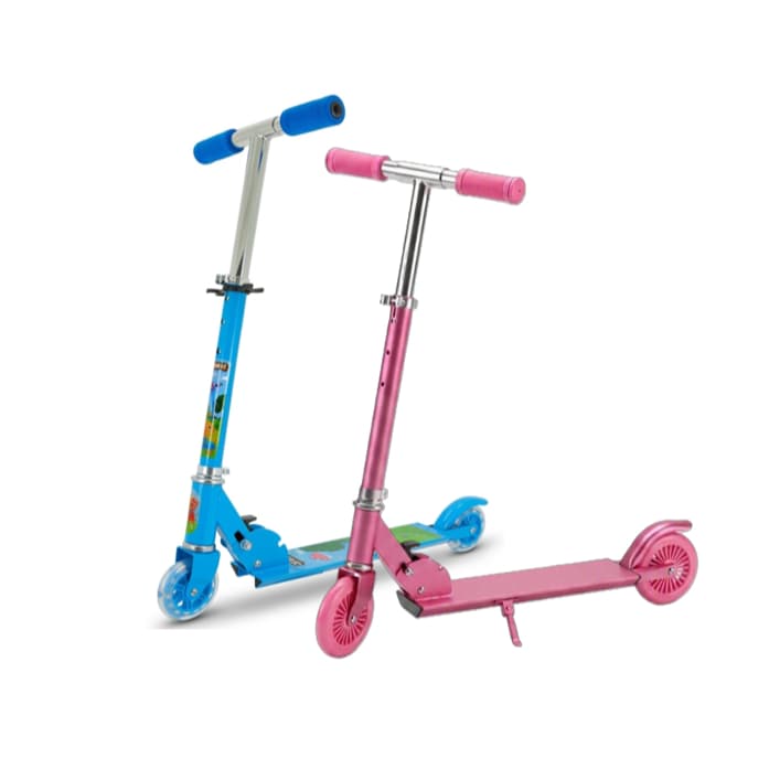 Patinete Infntil Com Rodas Com Luzes Dobrável e Ajustável