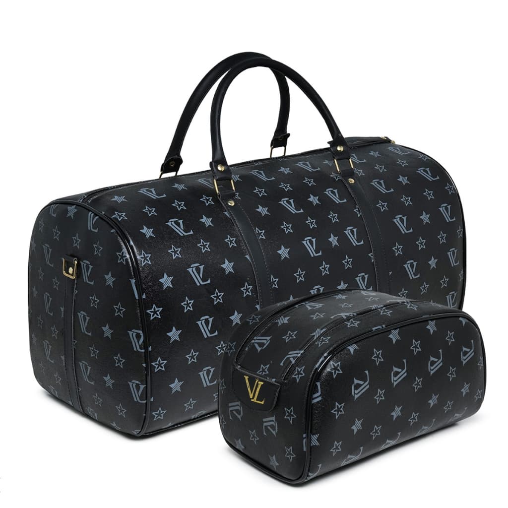 KIT mala + necessaire grande viagem de zíper e alça aero 10 kilos bagagem