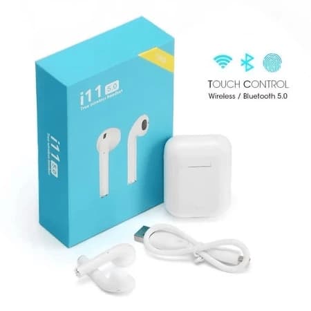 Fone de Ouvido Sem Fio Bluetooth i11 TWS 5.0 | Touch | Case Carregadora