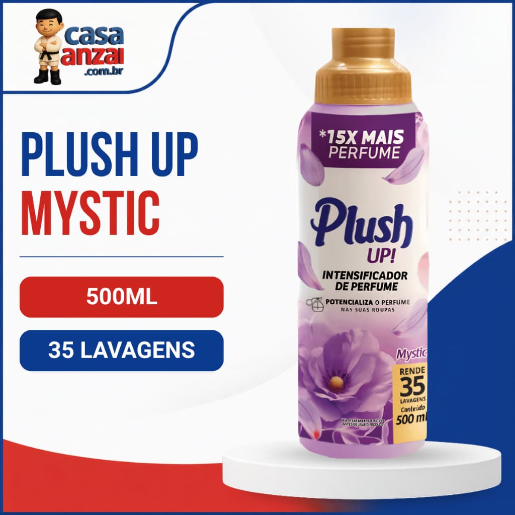 Intensificador Plush UP Mystic 500ml Perfume Duradouro para Roupas