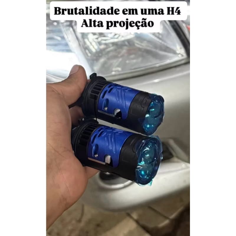 Projetor byled a laser H4 de alta projeção e alcance de 400m
