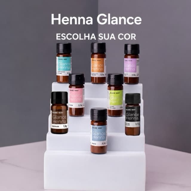 Henna Sobrancelha Glance Rare Way Todas As Cores Mini 1,5 G - Designer De Sobrancelhas