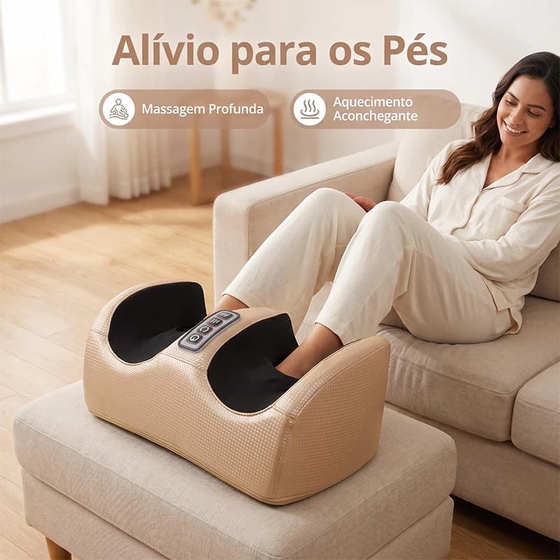 Massageador Elétrico De Pé Massagem Relaxante Terapêutica Anti Stress Massageador de Pés Com Aquecimento 110/220V