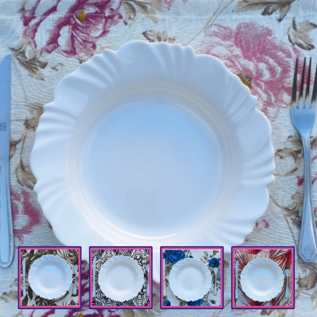 Kit Jogo Lugar Americano 6 8 10 12 Peças para Mesa Posta de Café Almoço Jantar