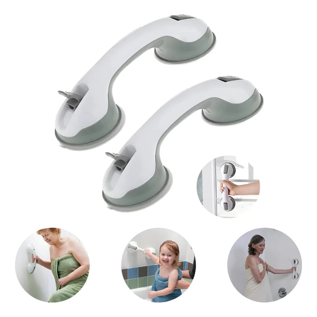 Kit Com 1/2/3/4 Suporte Barra Fixa Com Ventosa Para Idosos Deficientes Apoio Portátil Quarto Banheiro Até 80lg