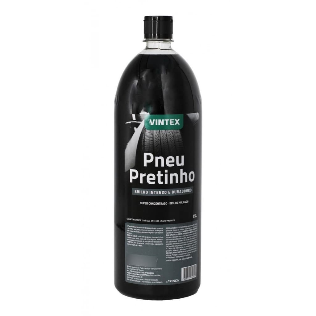 Pneu PRETINHO 1,5L VONIXX VINTEX Brilho Intenso e Proteção Prolongada