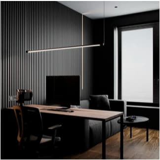 pendente lustre para sala luminaria teto Slim Tubular de Led T-8 Altura Regulável