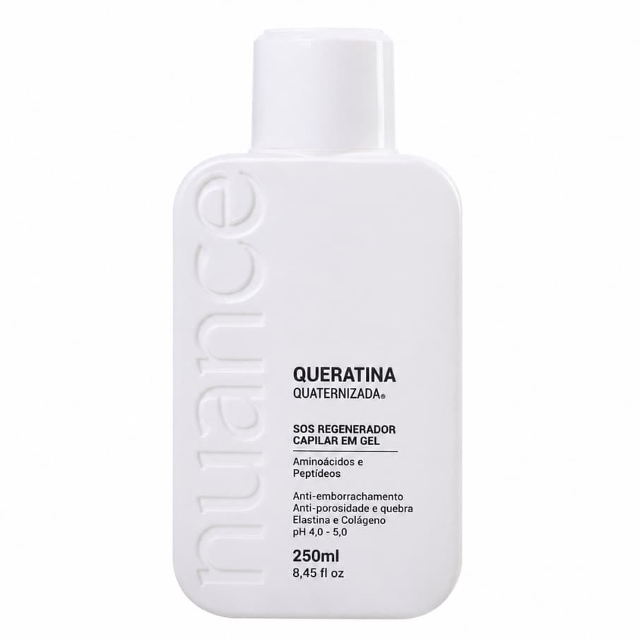 Queratina Quaternizada Gel SOS Nuance 250ml Reconstrução Capilar