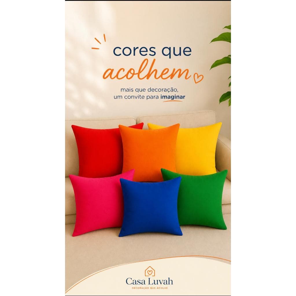 6 Capas de Almofadas 45x45 Decoração Sala em Oxford