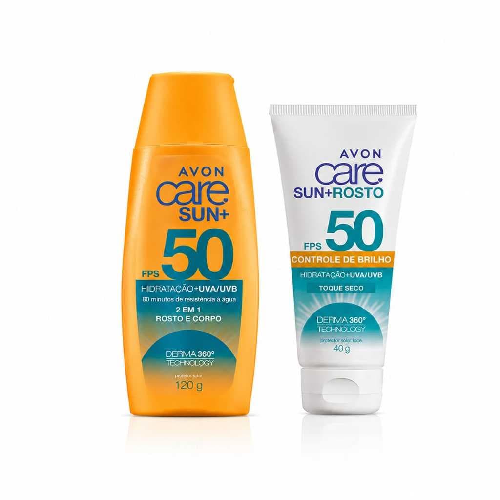 Combo Protetor Solar Avon Care Corpo e Rosto FPS 50 ( 02 Itens )