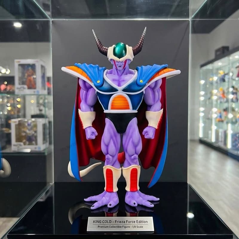 Action Figure Rei Cold 30Cm Com Base Pai De Freeza Dragon Ball Z Banpresto
