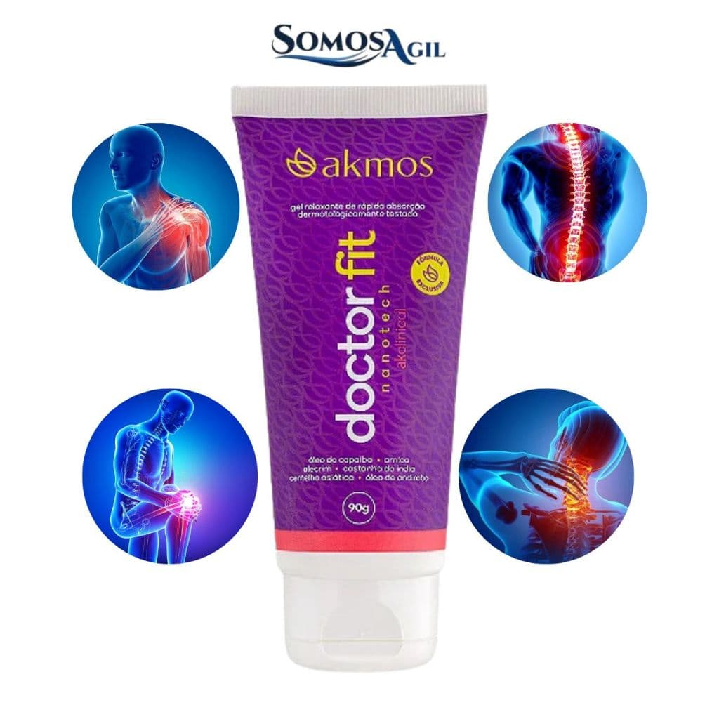 Doctor Fit Akmos Nanotech - Gel Relaxante, Alívio Das Dores