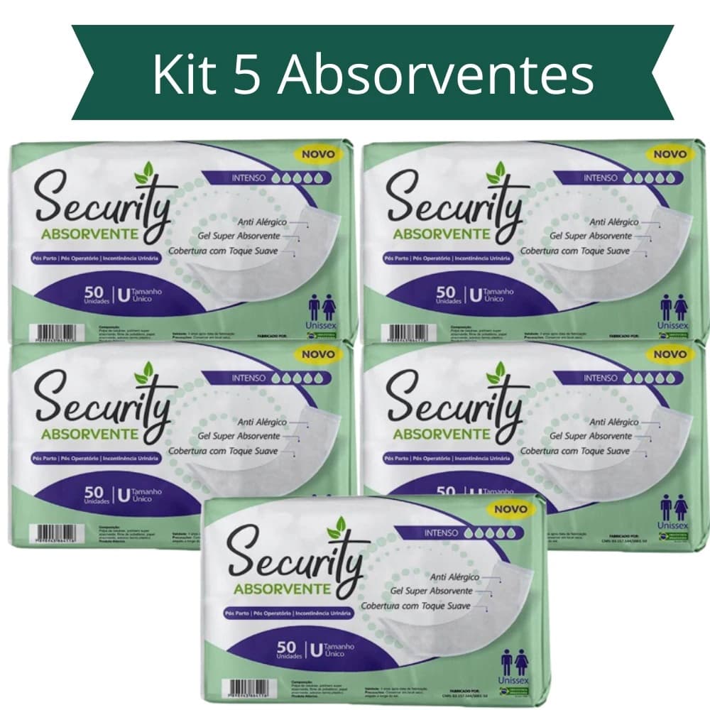 Absorvente Geriátrico Security Adulto com Alta Absorção e Proteção