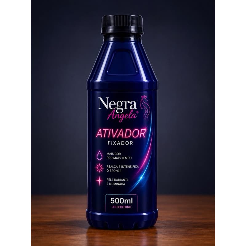 Ativador bronzeador negra Ângela para máquina e sol