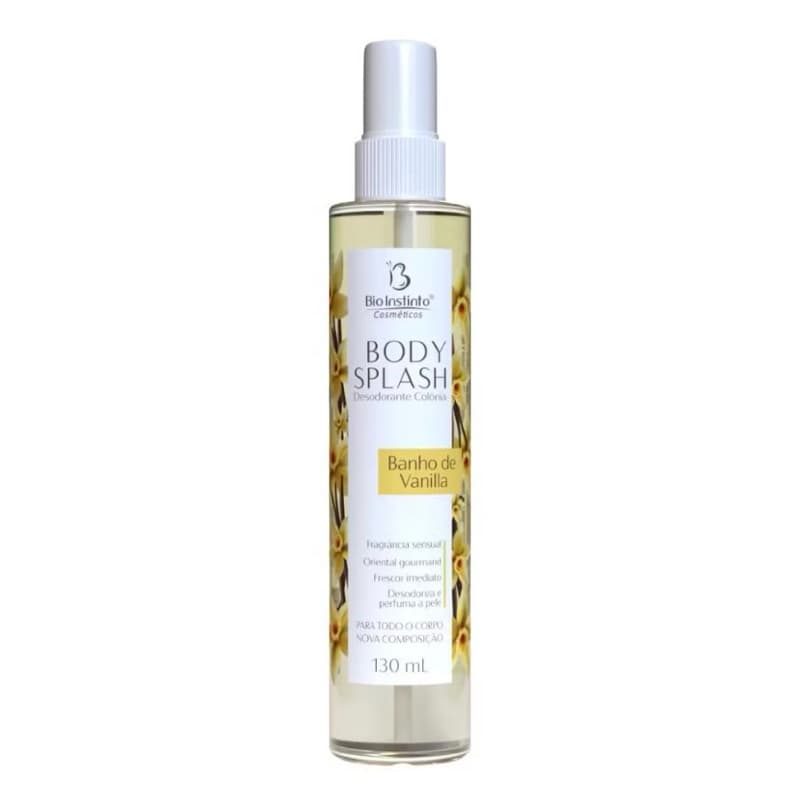 Bio Instinto Body Splash - Desodorante Colônia Corporal Banho de Vanilla 130ml