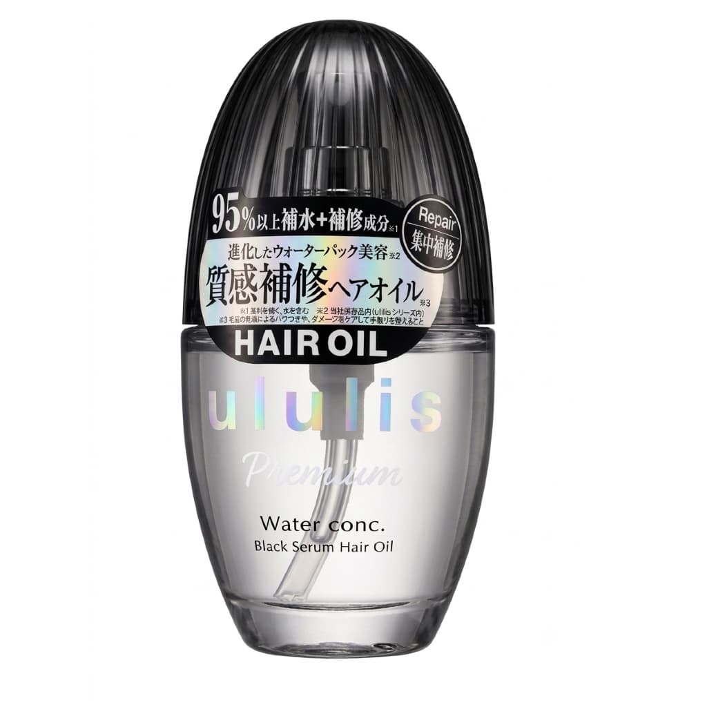 Óleo Capilar Japonês Ululis Premium Black Serum - Hidratação e Brilho Espelhado Instantâneo 100ml