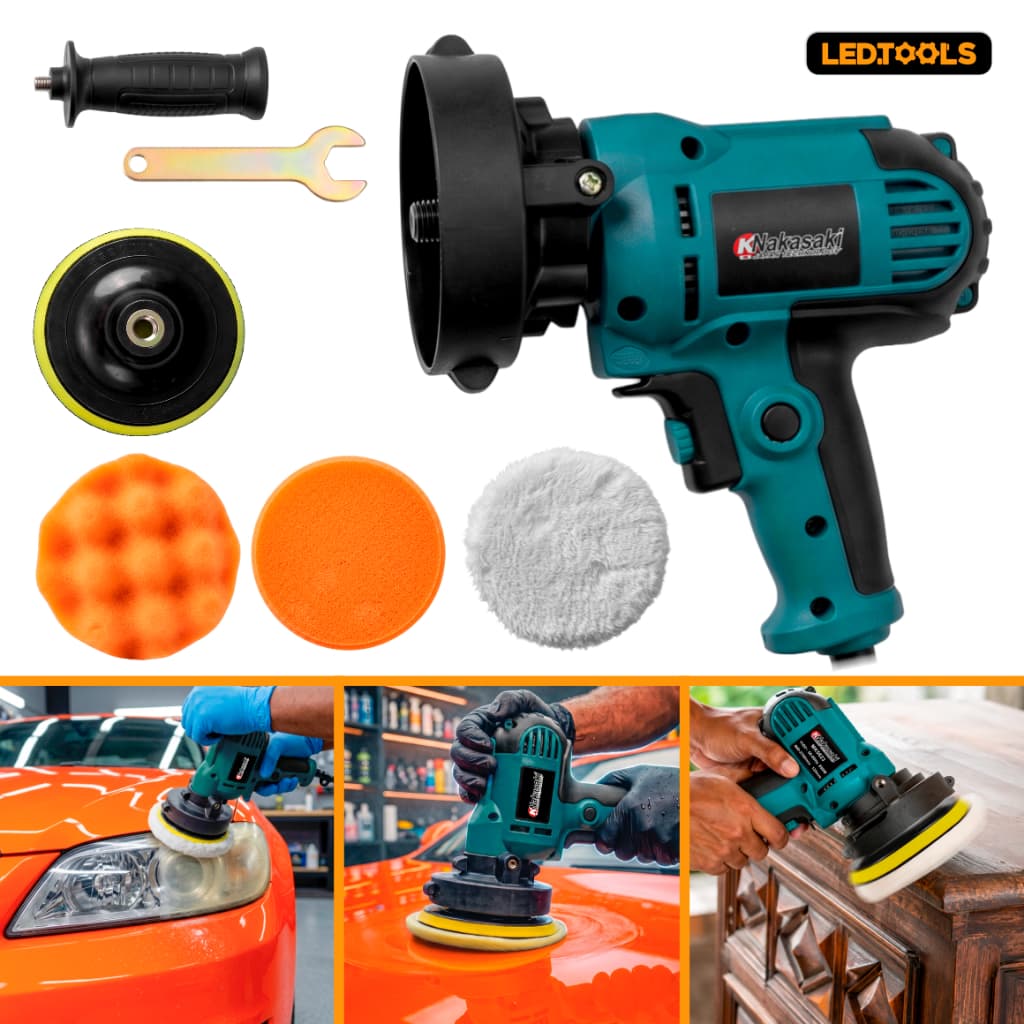 Polidor Politriz Lixadeira 850W Multifunções Angular Automotiva Mão Esmerilhadeira Potente - Envio Imediato