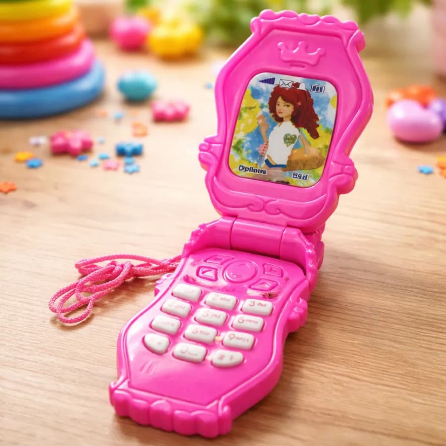 Celular Infantil princesa Com Luz e Som Brinquedo Para Crianças Meninas + PILHAS GRATIS
