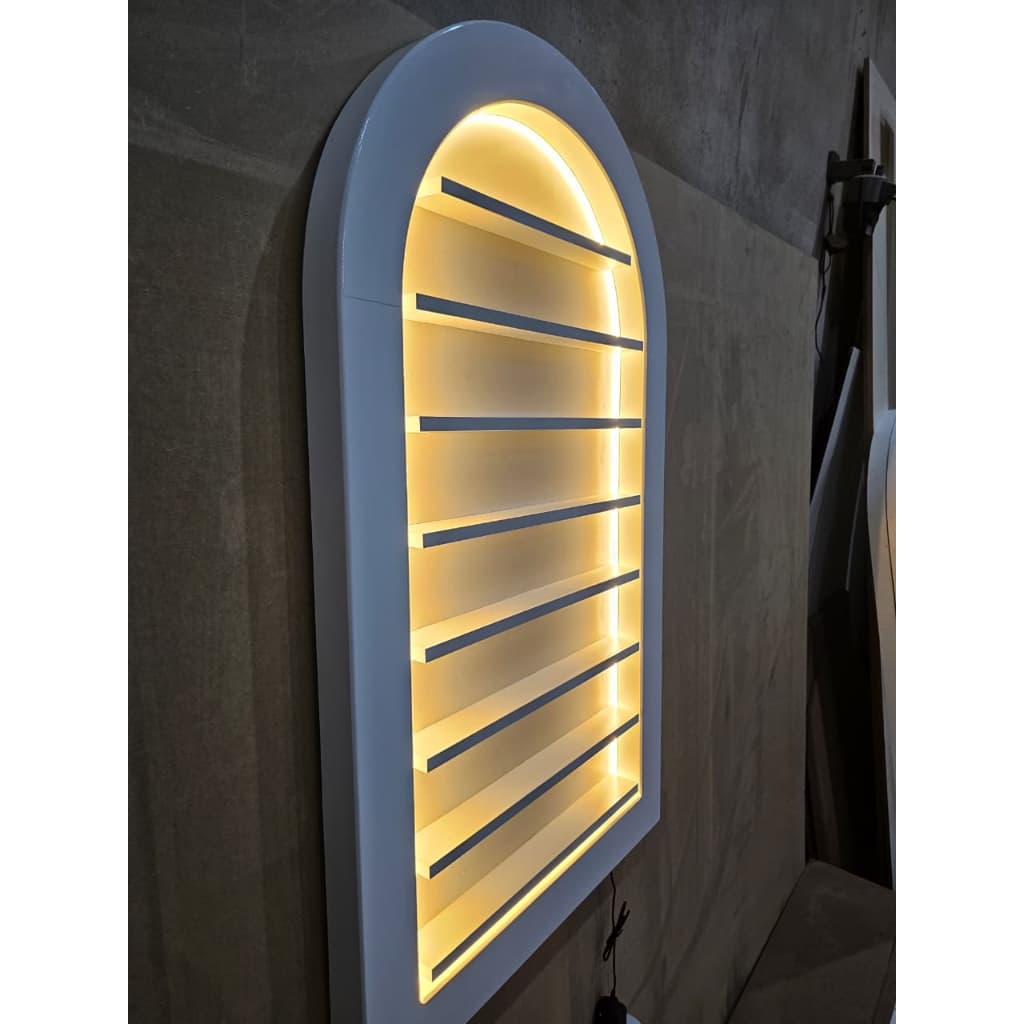 Arco romano para salão-Led branco Quente_ Liso