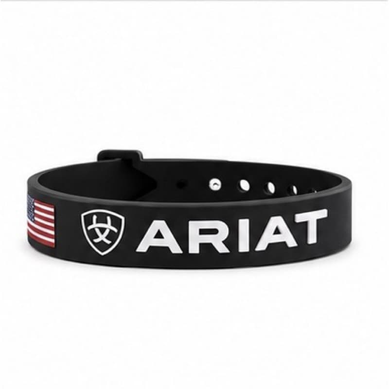 Pulseira Country Ariat Unissex Silicone Premium Estilo Cowboy Rodeio Moda Sertaneja Masculina e Feminina           Elite
