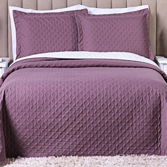 Cobre Leito Percal 200 Fios Toque Macio Colcha Matelada Solteiro Casal Queen 2 e 3 Peças