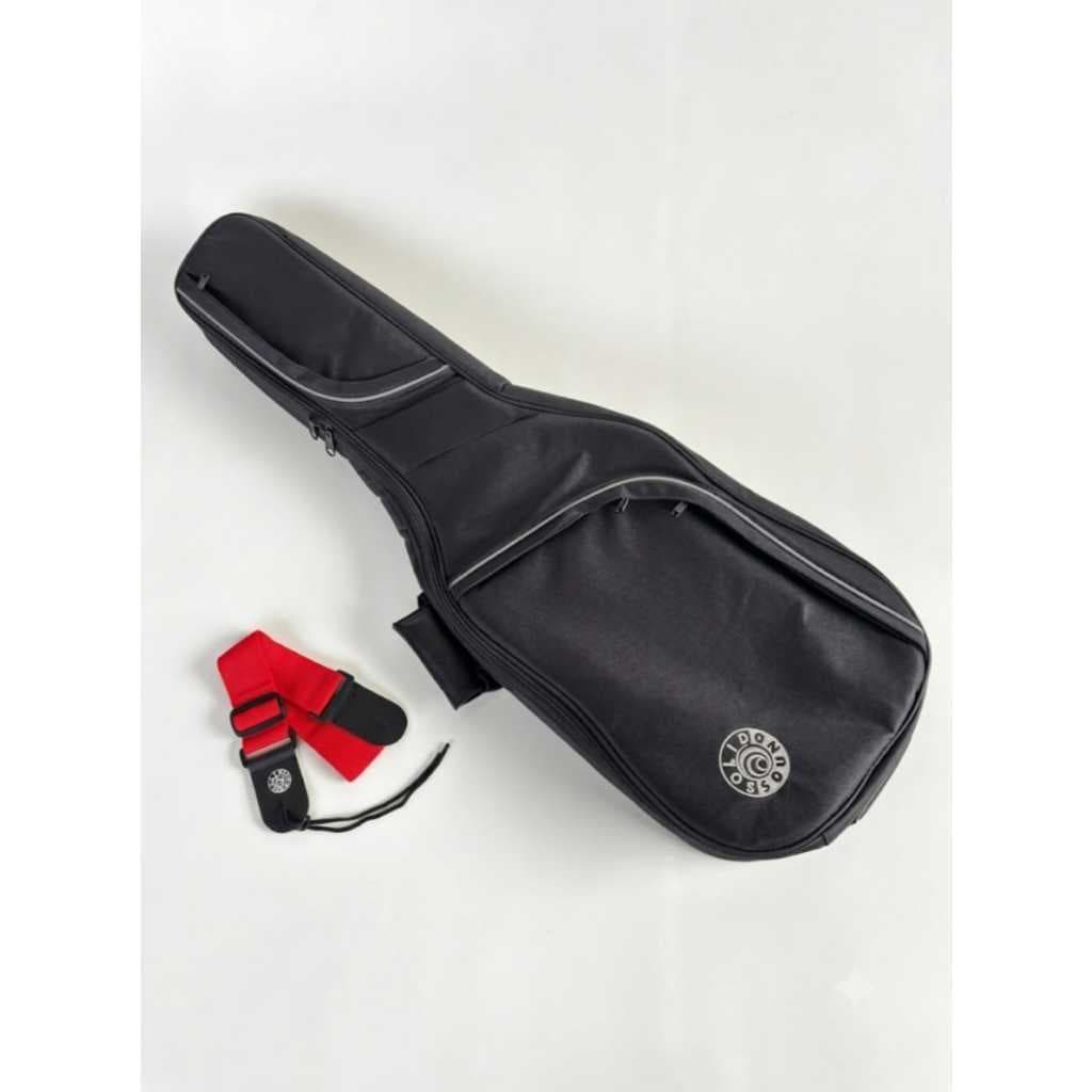 KIT CAPA ACOLCHOADA GUITARRA + CORREIA SOLID SOUND