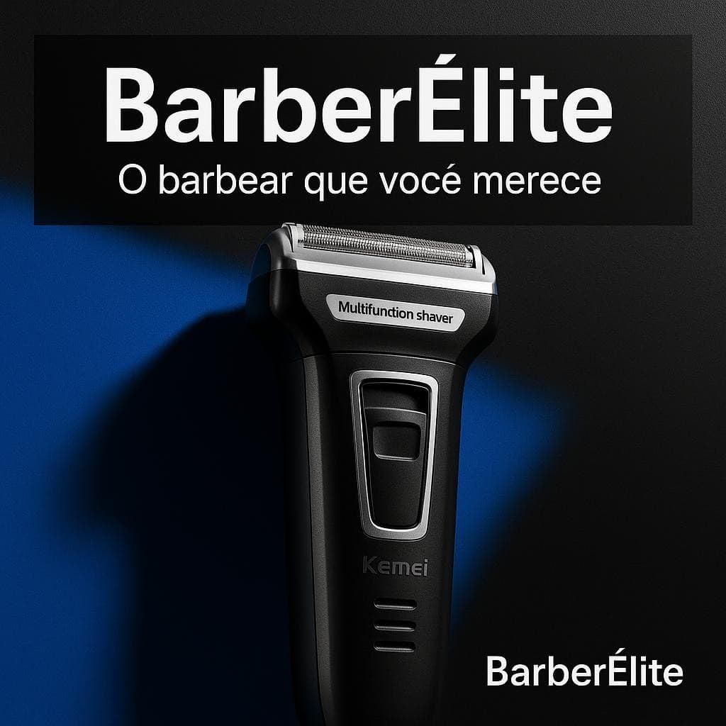 Aparador de Barba e Pelos Barbeador 3 em 1 Recarregável Bivolt (KM6558)