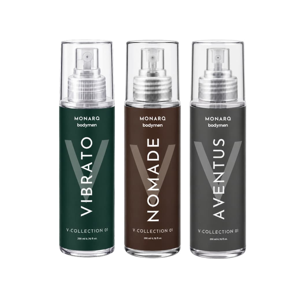 Kit Body Splash Masculino Vibrato + Nomade + Aventus 200ml Cada